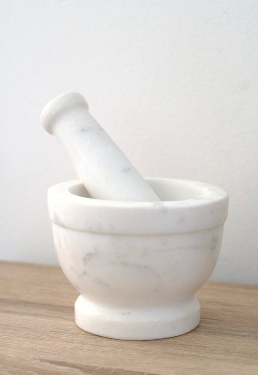 Marble Mortar and Pestle